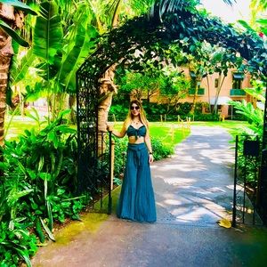 Forest green 2 pc Free people set xs